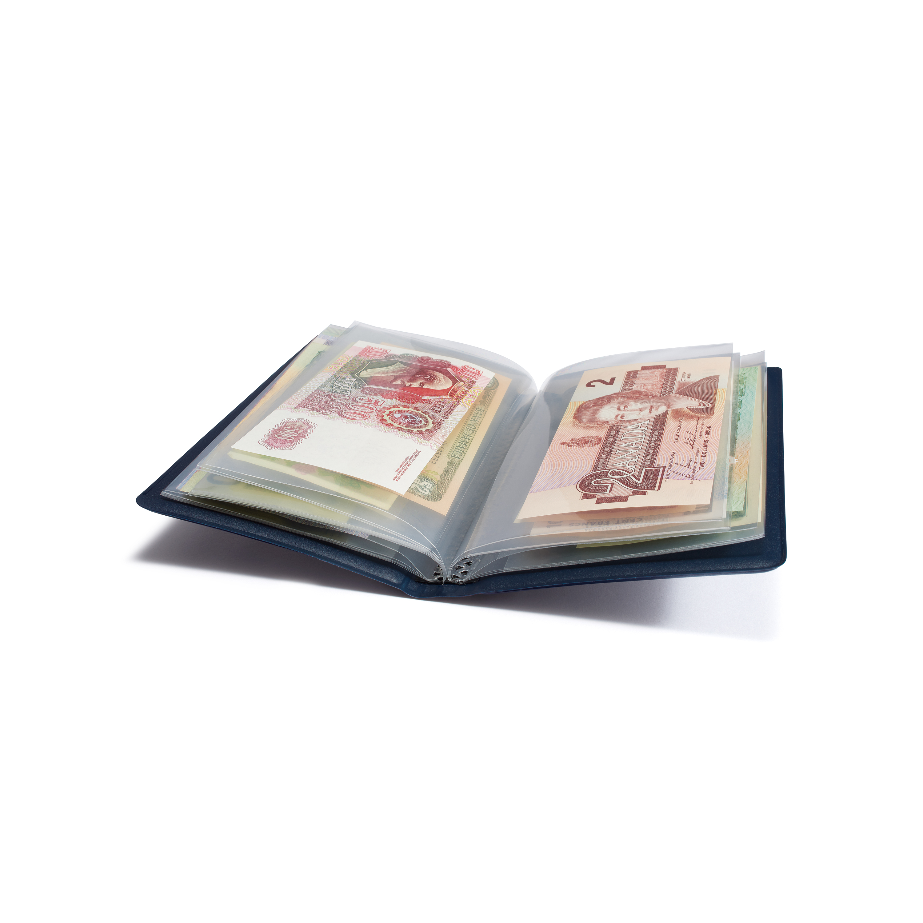 Джобен албум за 20 банкноти до 182 х 92 мм, син - Image 2