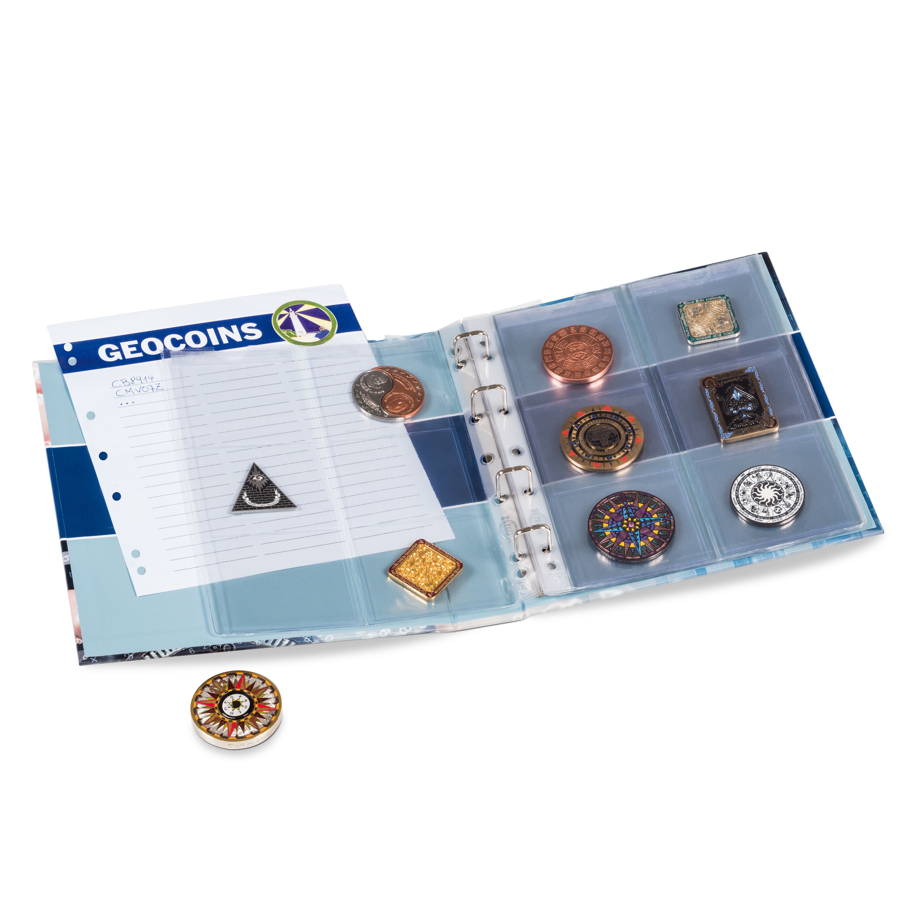 Албум за монети GEOCOINS с 5 листа за големи монети до 55 мм - Image 2