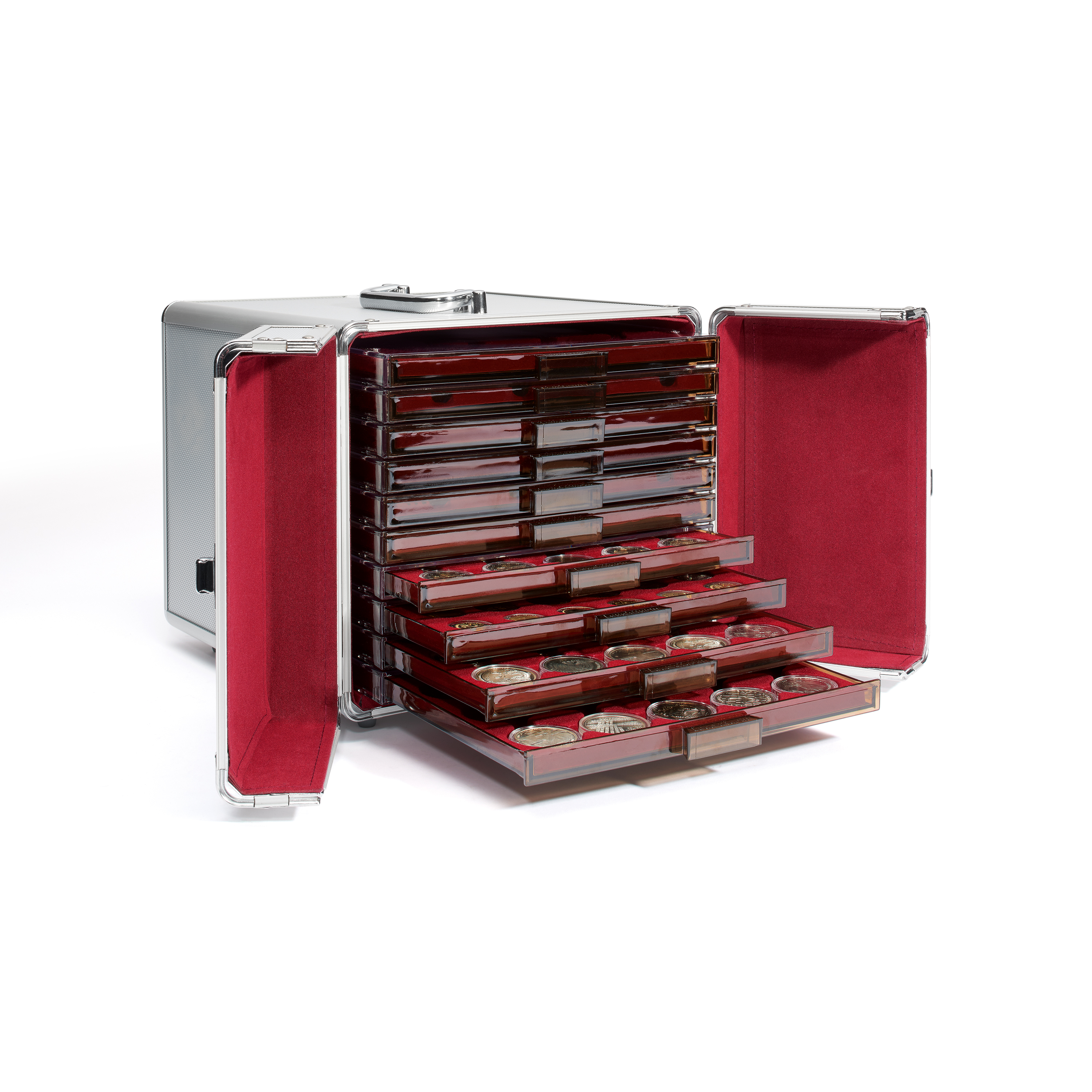 Алуминиев куфар за 10 табли - Leuchtturm Cargo MB 10 - Image 3